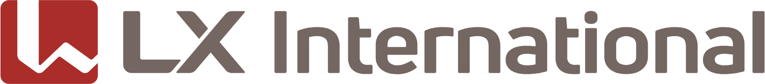 LX International logo large (transparent PNG)