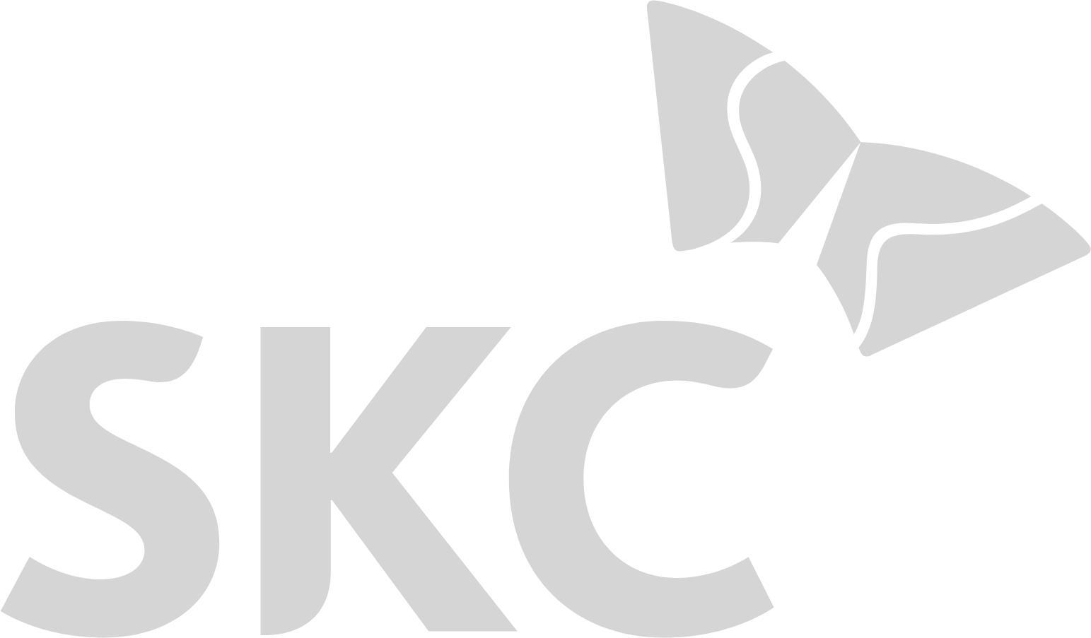 SKC Co., Ltd. Logo groß für dunkle Hintergründe (transparentes PNG)