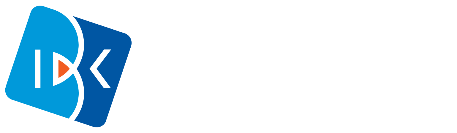 Industrial Bank of Korea (IBK) logo grand pour les fonds sombres (PNG transparent)