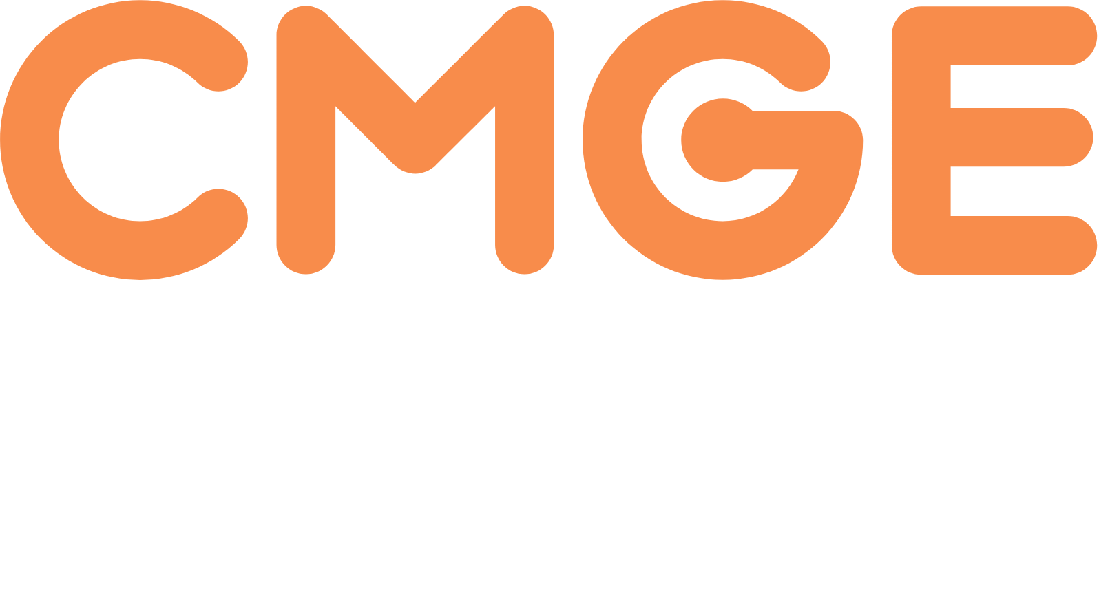 CMGE Technology Group logo grand pour les fonds sombres (PNG transparent)
