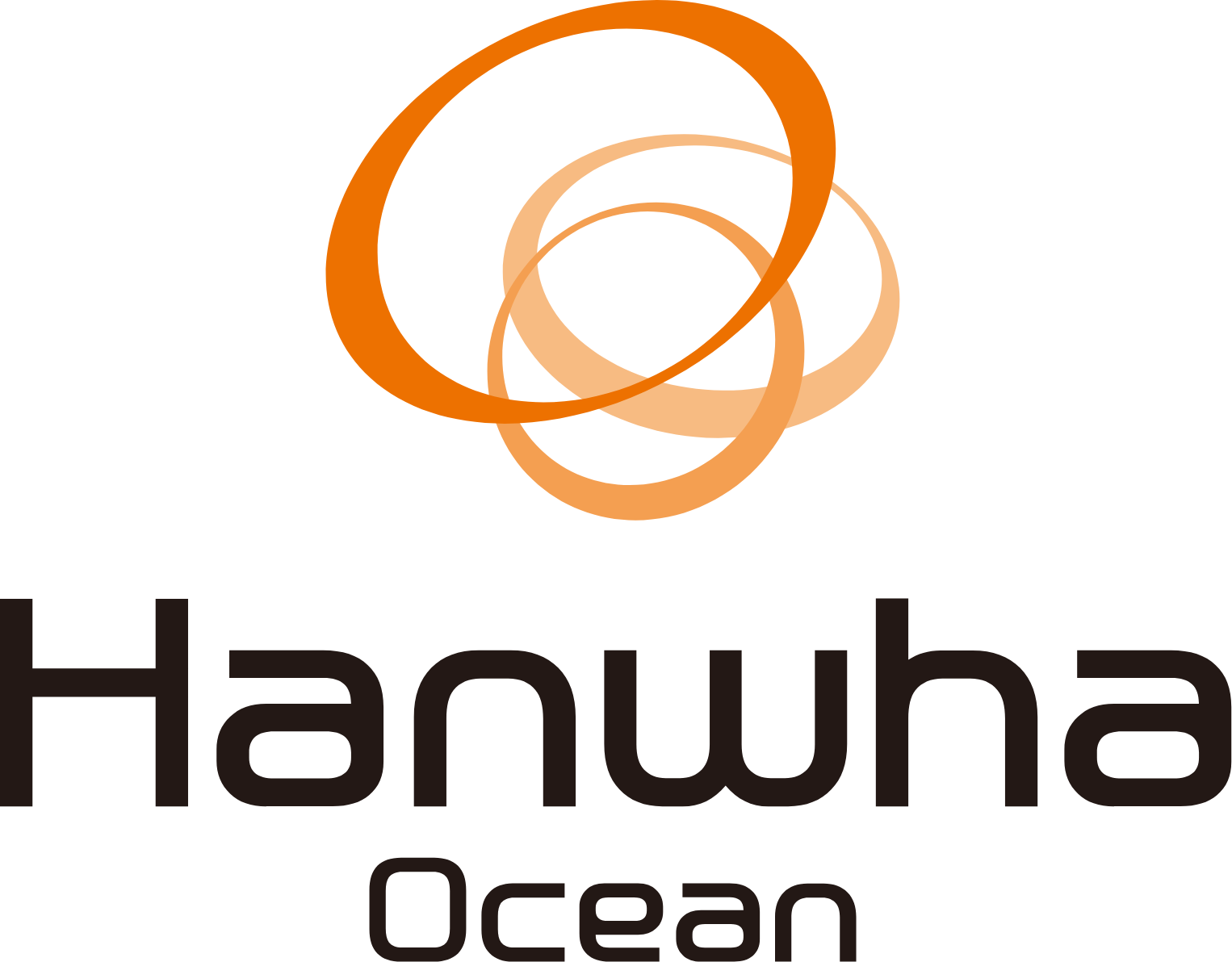 Hanwha Ocean (DSME) logo large (transparent PNG)