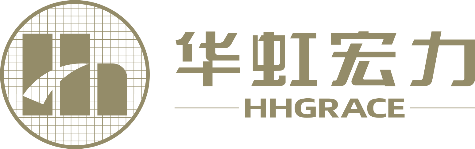 Hua Hong Semiconductor Limited logo grand pour les fonds sombres (PNG transparent)