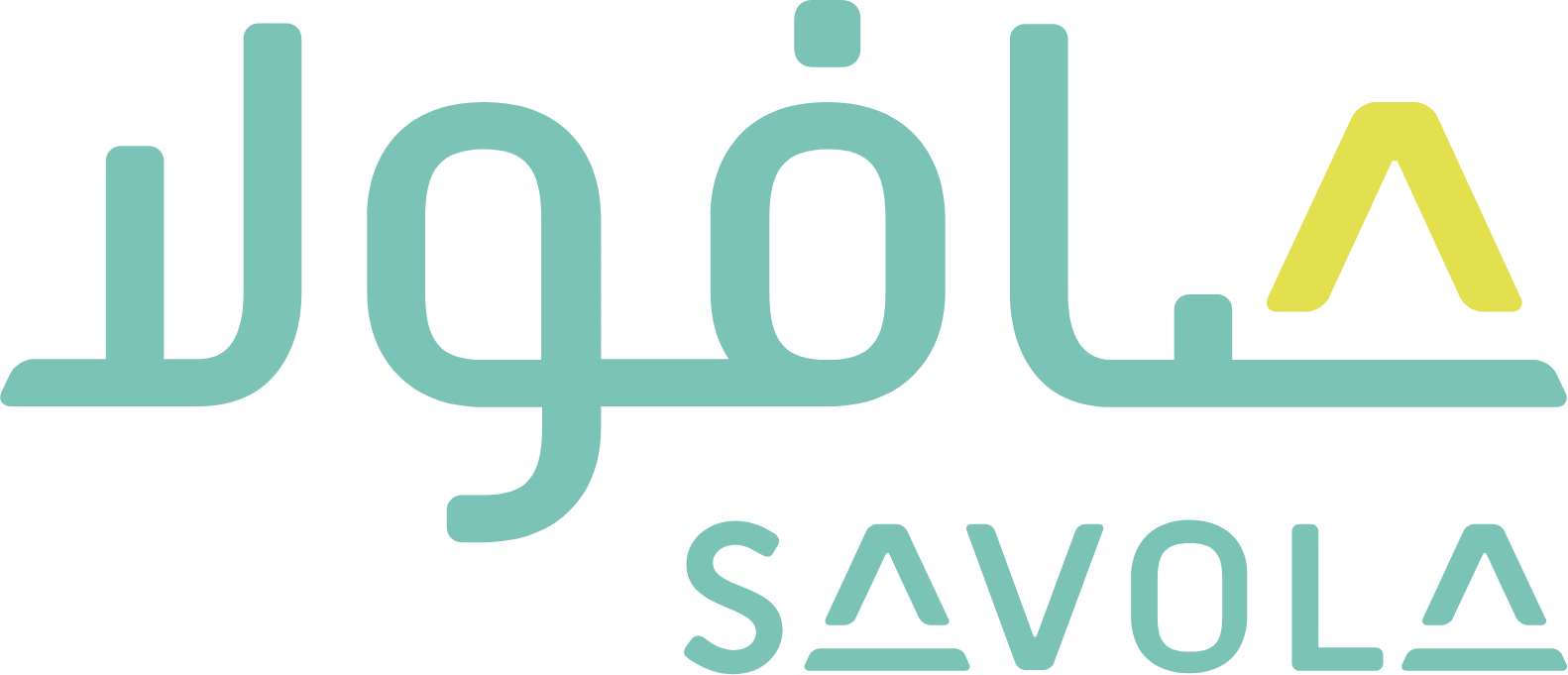 Savola Group logo fulle size on a dark background (transparent PNG)