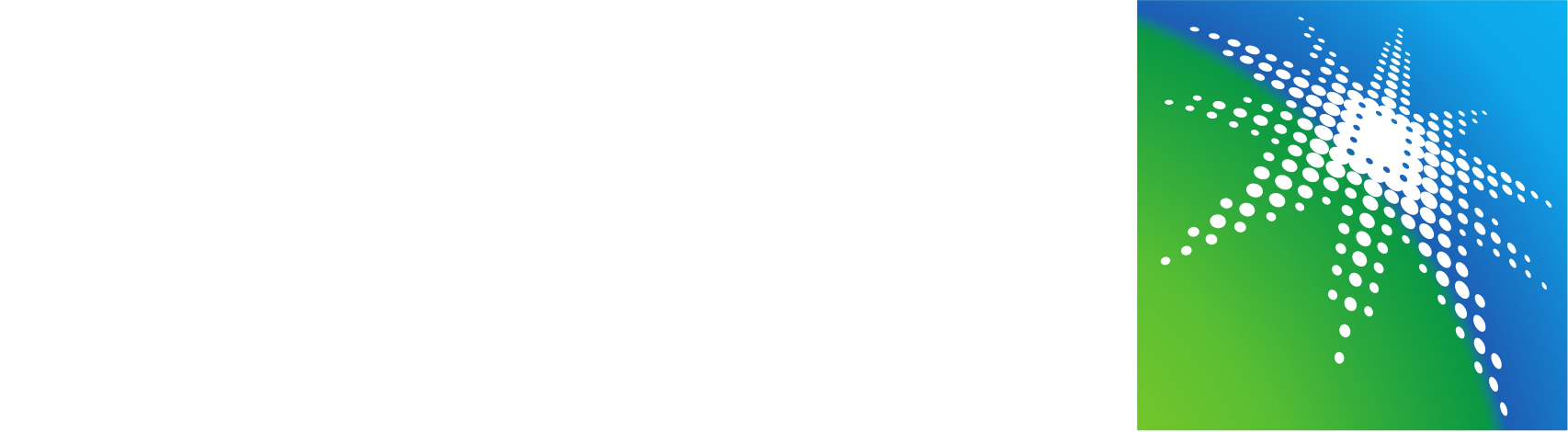 Saudi Aramco logo grand pour les fonds sombres (PNG transparent)