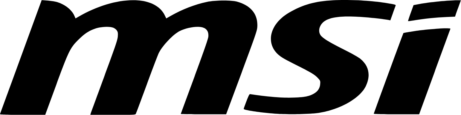 MSI (Micro-Star International) logo (PNG transparent)