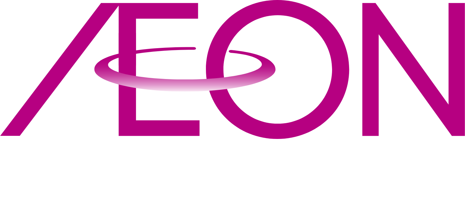 Aeon Kyushu Logo groß für dunkle Hintergründe (transparentes PNG)