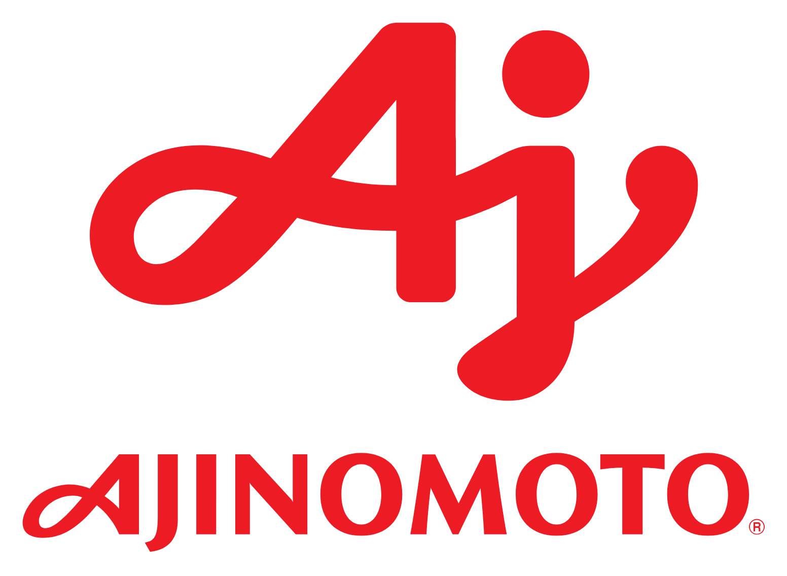Ajinomoto (Malaysia) logo pour fonds sombres (PNG transparent)