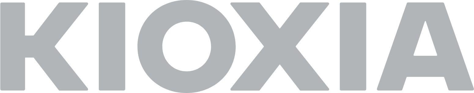 KIOXIA Holdings Corporation logo grand pour les fonds sombres (PNG transparent)