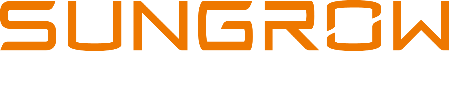 Sungrow Power Supply logo grand pour les fonds sombres (PNG transparent)