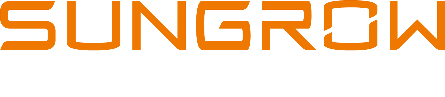 Sungrow Power Supply logo fulle size on a dark background (transparent PNG)