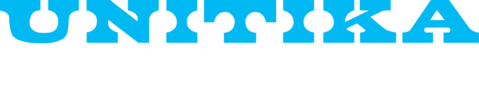 Unitika Ltd. Logo groß für dunkle Hintergründe (transparentes PNG)