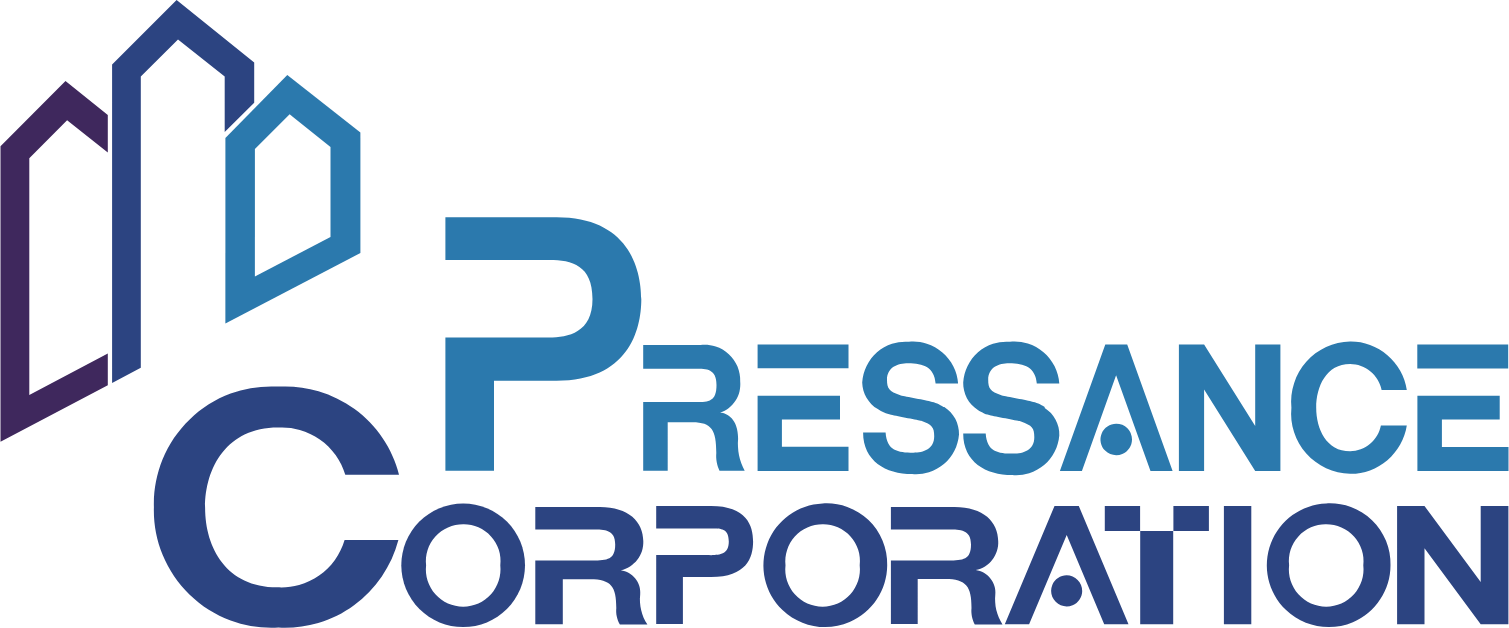 Pressance Corporation logo large (transparent PNG)