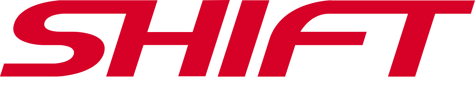 SHIFT Inc. logo fulle size on a dark background (transparent PNG)