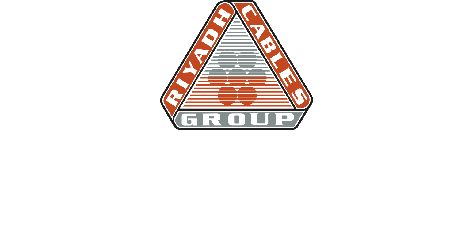 Riyadh Cables Group Company Logo groß für dunkle Hintergründe (transparentes PNG)