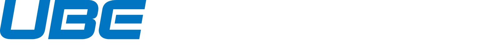 UBE Corporation Logo groß für dunkle Hintergründe (transparentes PNG)