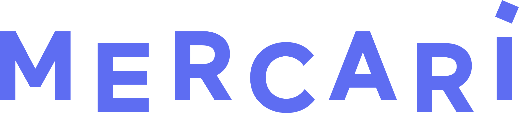 Mercari logo large (transparent PNG)