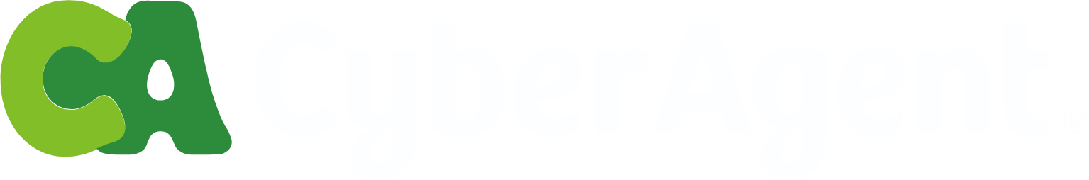 CyberAgent
 logo grand pour les fonds sombres (PNG transparent)