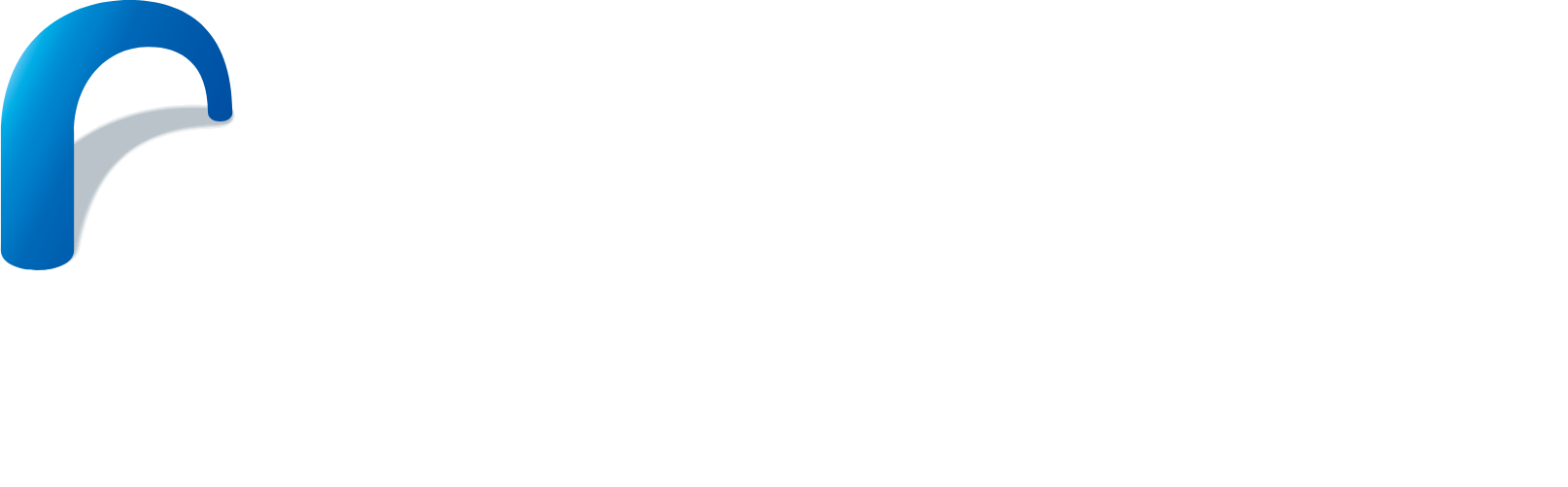 Recruit logo grand pour les fonds sombres (PNG transparent)