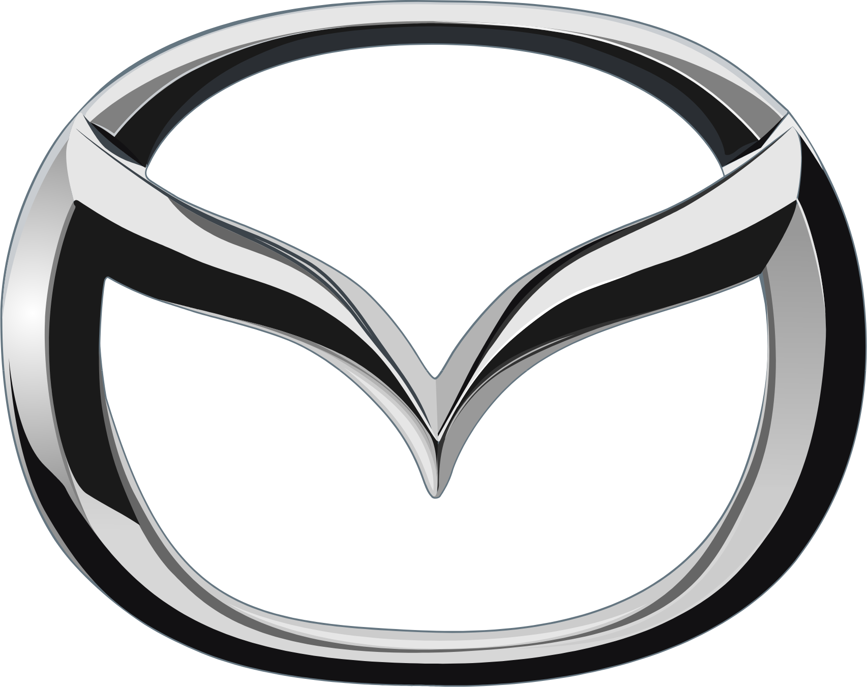 Mazda logo in transparent PNG format