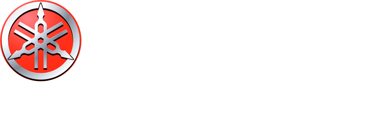 Yamaha Motor logo fulle size on a dark background (transparent PNG)