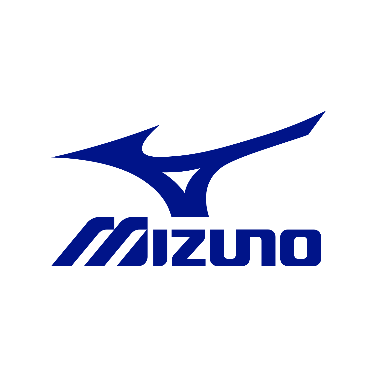 Mizuno Corporation logo on a dark background (transparent PNG)