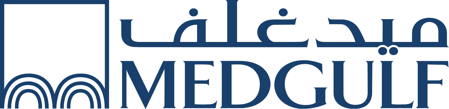 Medgulf (The Mediterranean and Gulf Cooperative Insurance and Reinsurance Company) logo large (transparent PNG)