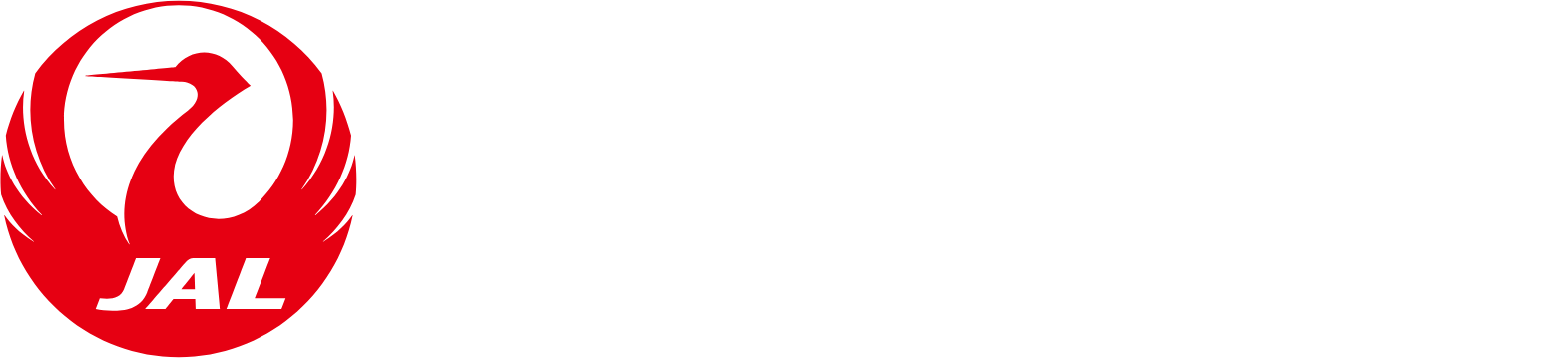 Japan Airlines
 logo grand pour les fonds sombres (PNG transparent)