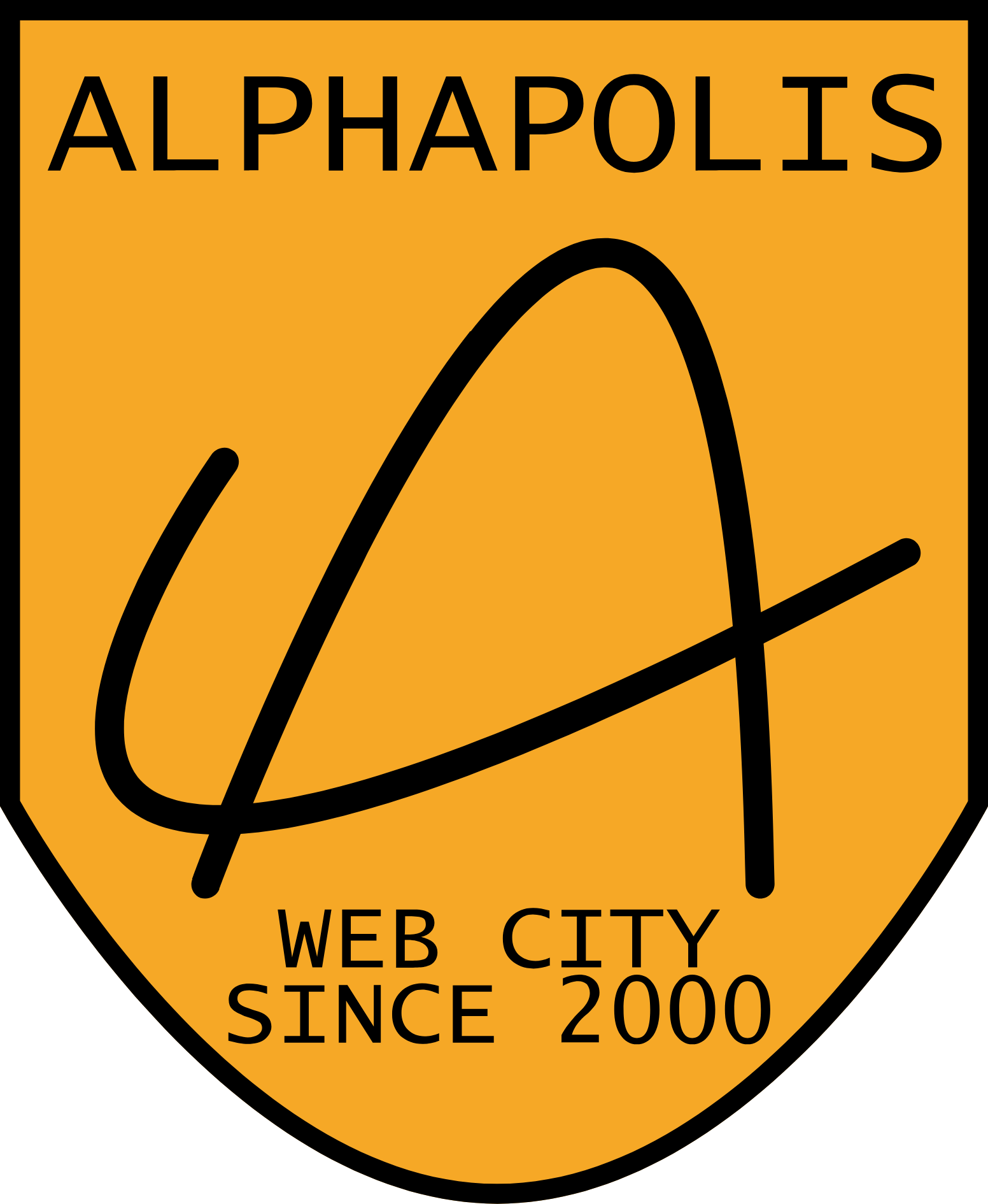 AlphaPolis logo (transparent PNG)