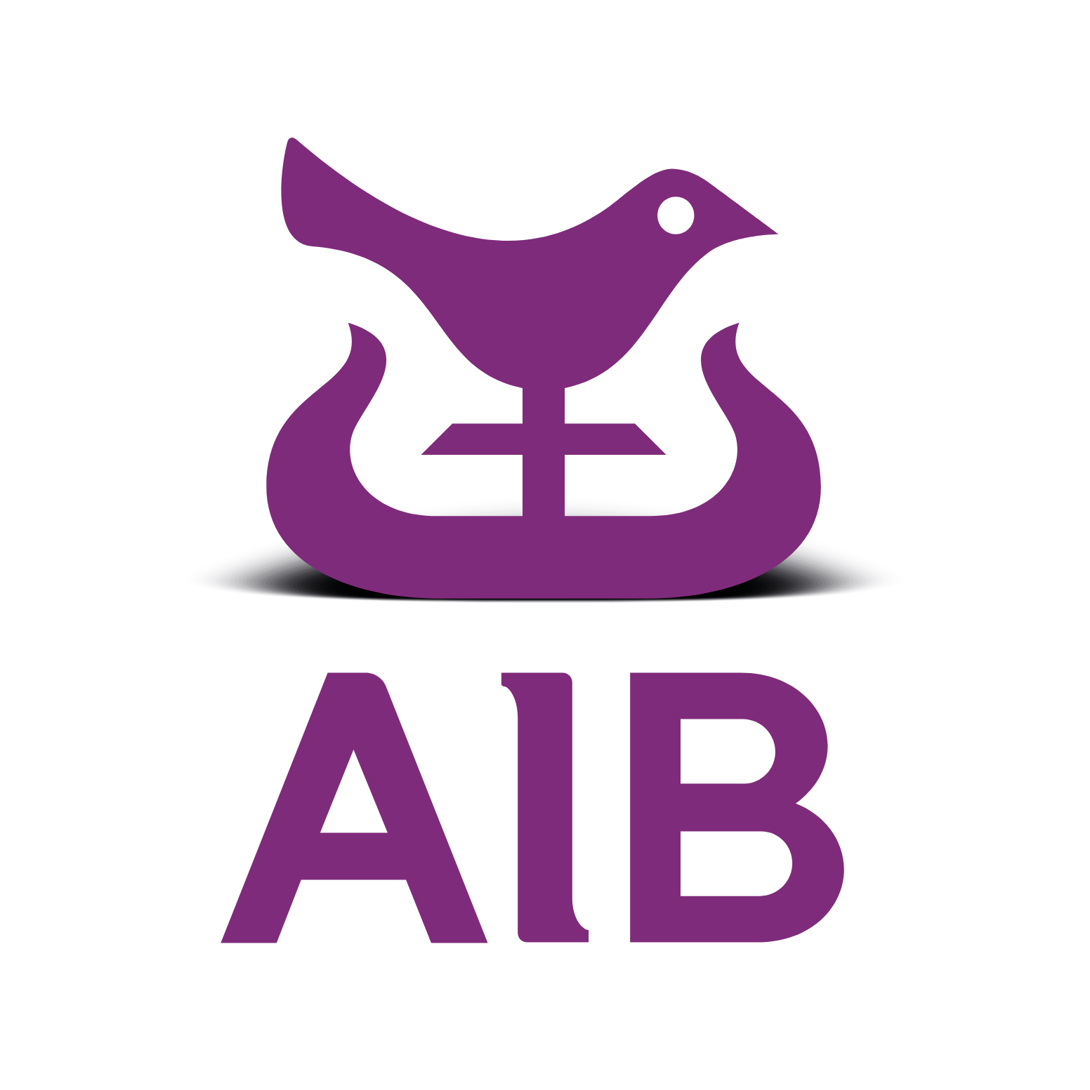 AIB Group (Allied Irish Banks)  Logo für dunkle Hintergründe (transparentes PNG)
