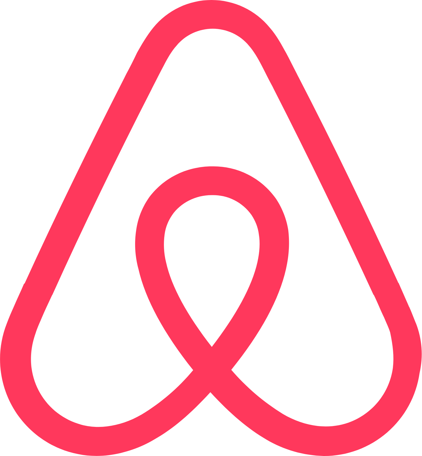 Airbnb logo in transparent PNG and vectorized SVG formats