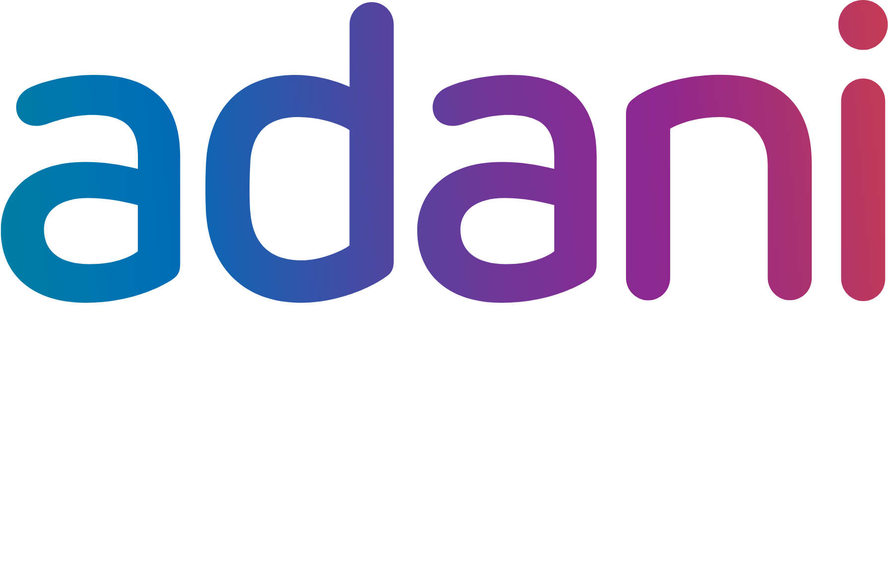 Adani Power logo large for dark backgrounds (transparent PNG)