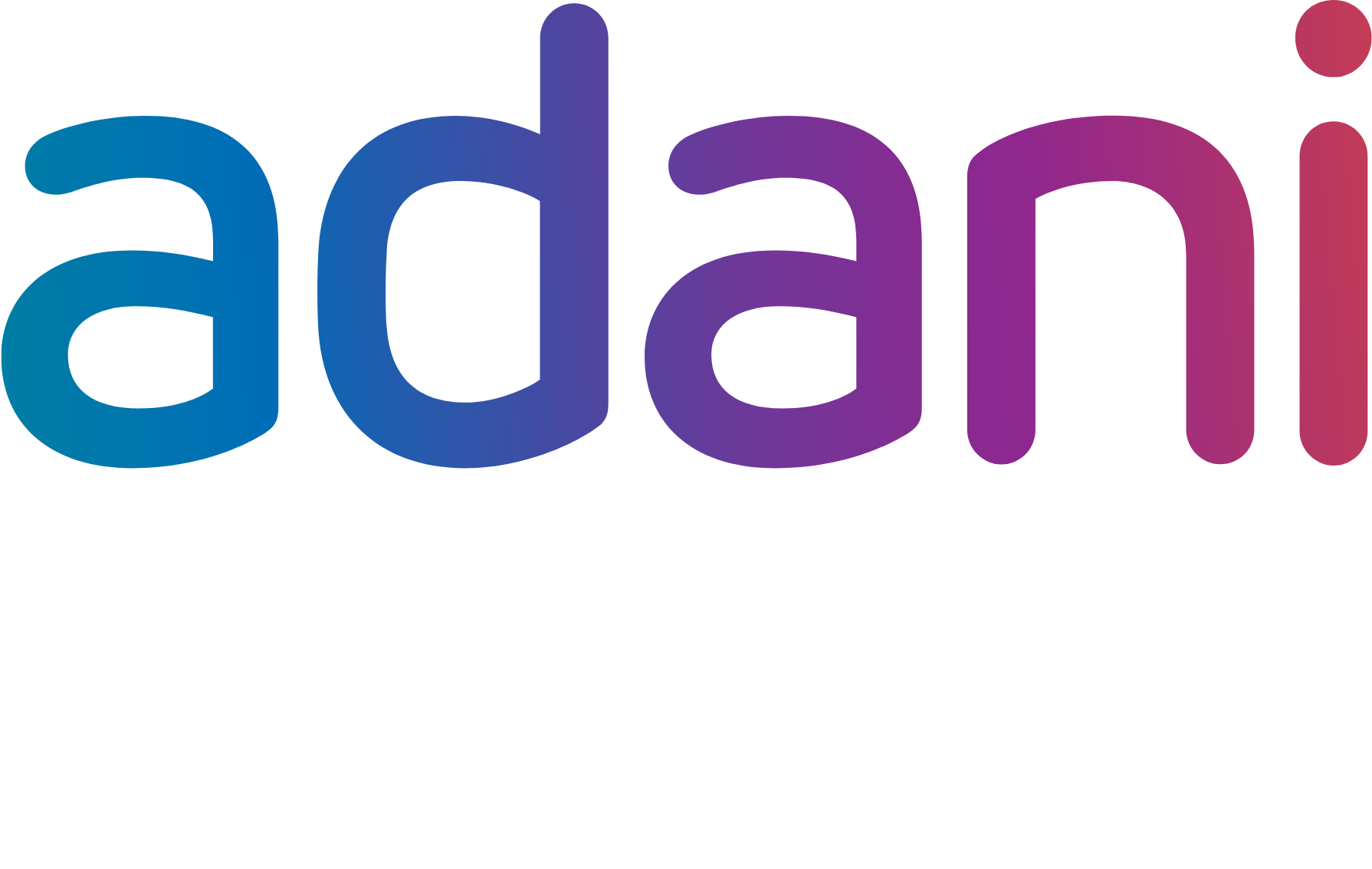 Adani Power logo fulle size on a dark background (transparent PNG)