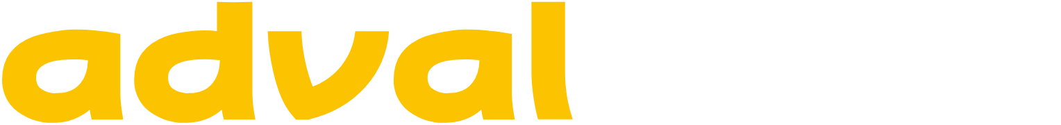 Adval Tech logo fulle size on a dark background (transparent PNG)