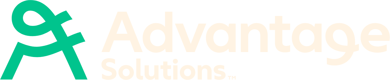 Advantage Solutions logo fulle size on a dark background (transparent PNG)