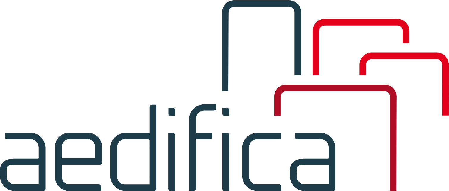 Aedifica logo large (transparent PNG)