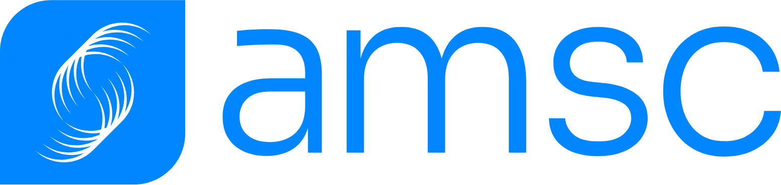 American Superconductor Corporation Logo groß für dunkle Hintergründe (transparentes PNG)