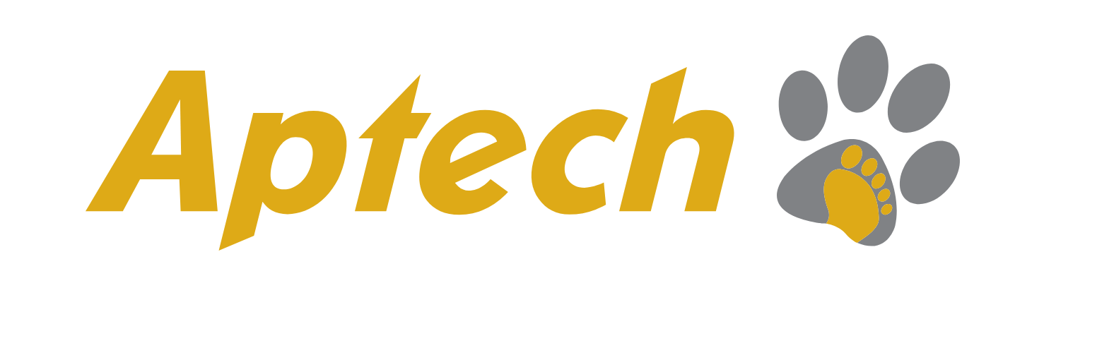 Aptech Logo groß für dunkle Hintergründe (transparentes PNG)