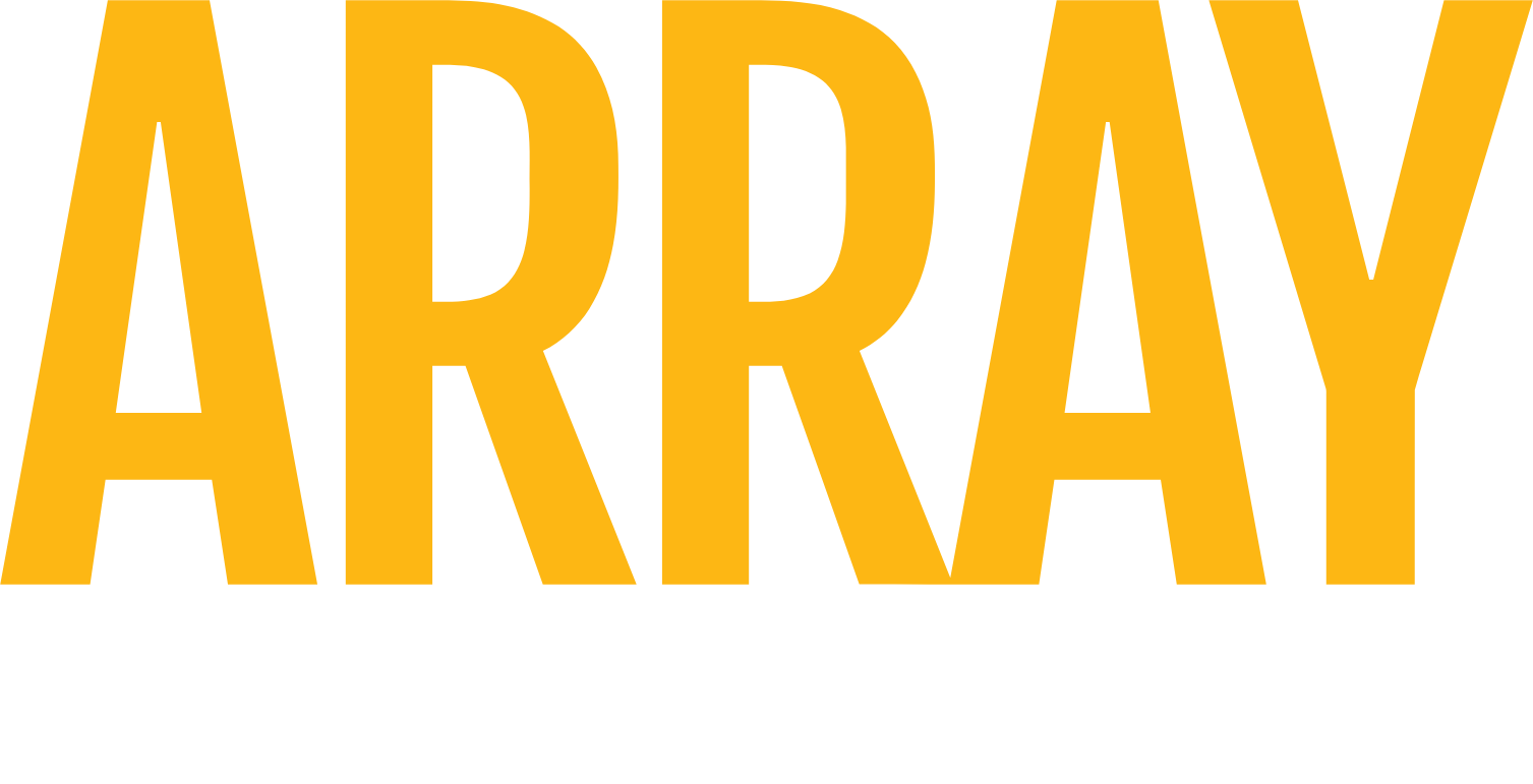Array Technologies logo grand pour les fonds sombres (PNG transparent)