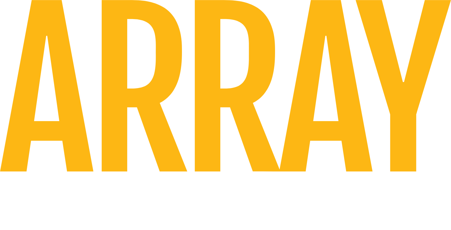 Array Technologies logo fulle size on a dark background (transparent PNG)