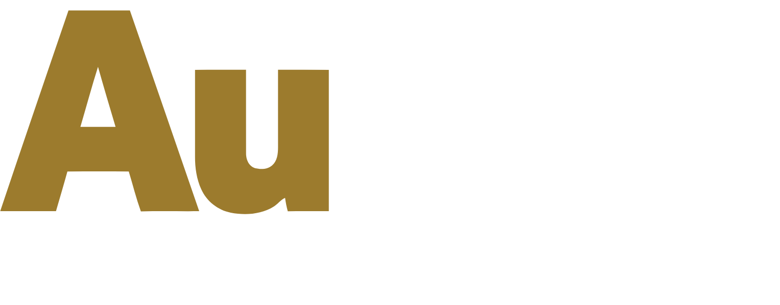 Austin Gold Logo groß für dunkle Hintergründe (transparentes PNG)