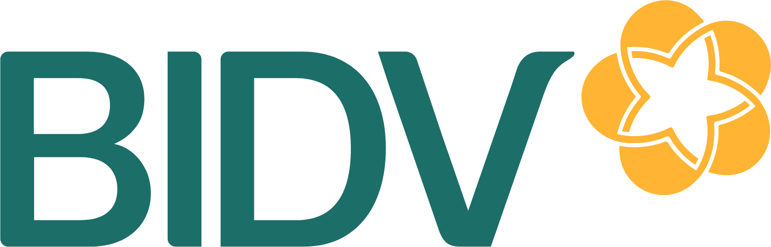 BIDV  (Commercial Bank for Investment and Development of Vietnam) logo large (transparent PNG)