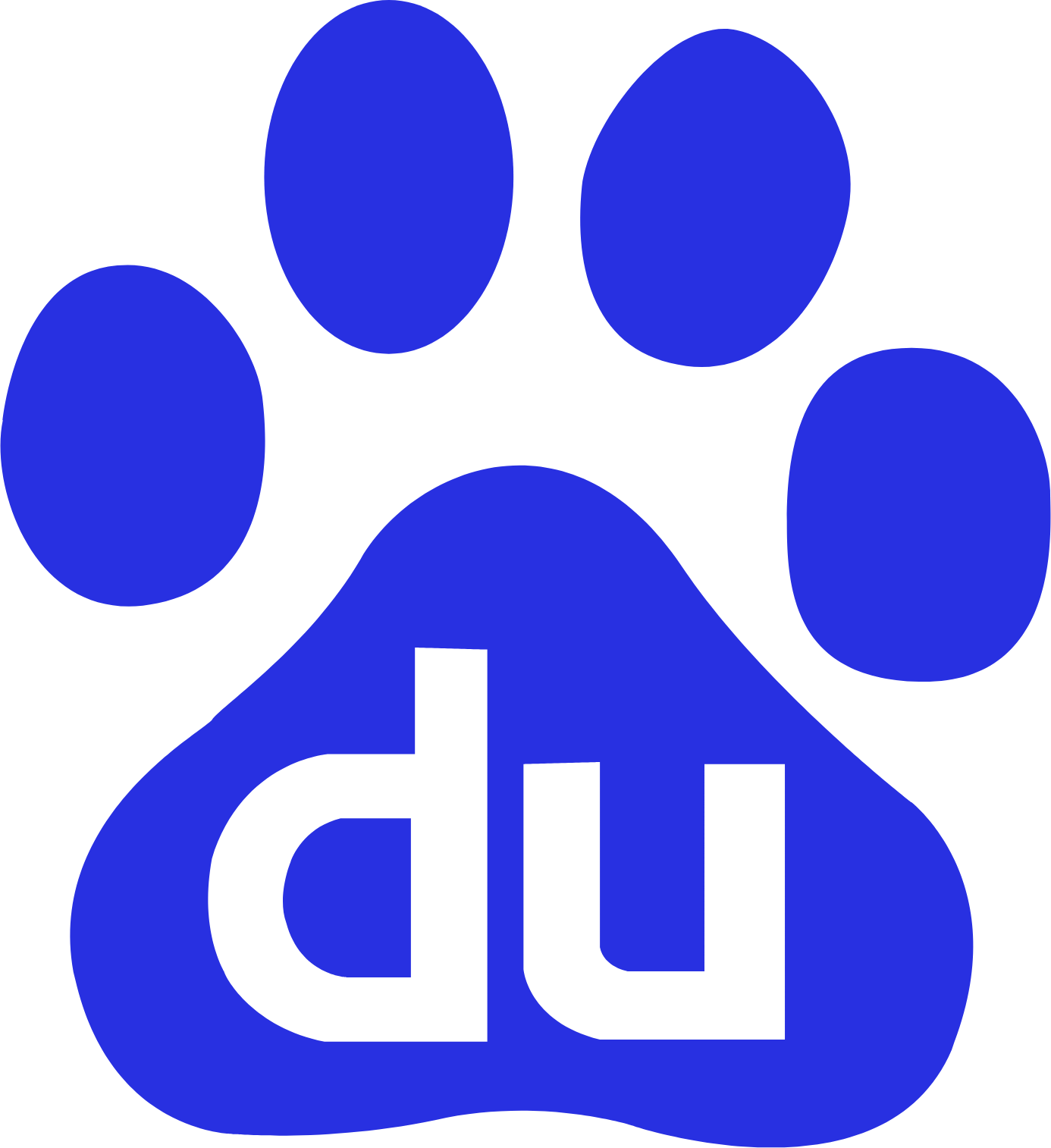 Baidu logo in transparent PNG and vectorized SVG formats