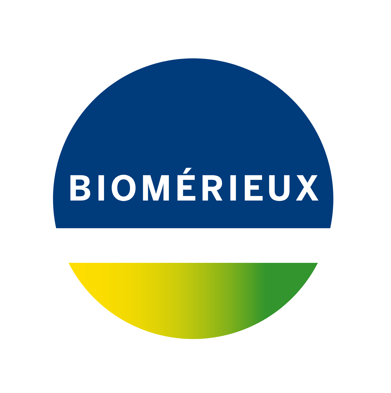 bioMérieux logo on a dark background (transparent PNG)