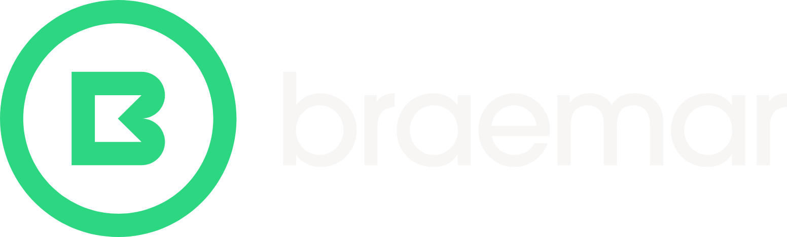 Braemar logo fulle size on a dark background (transparent PNG)