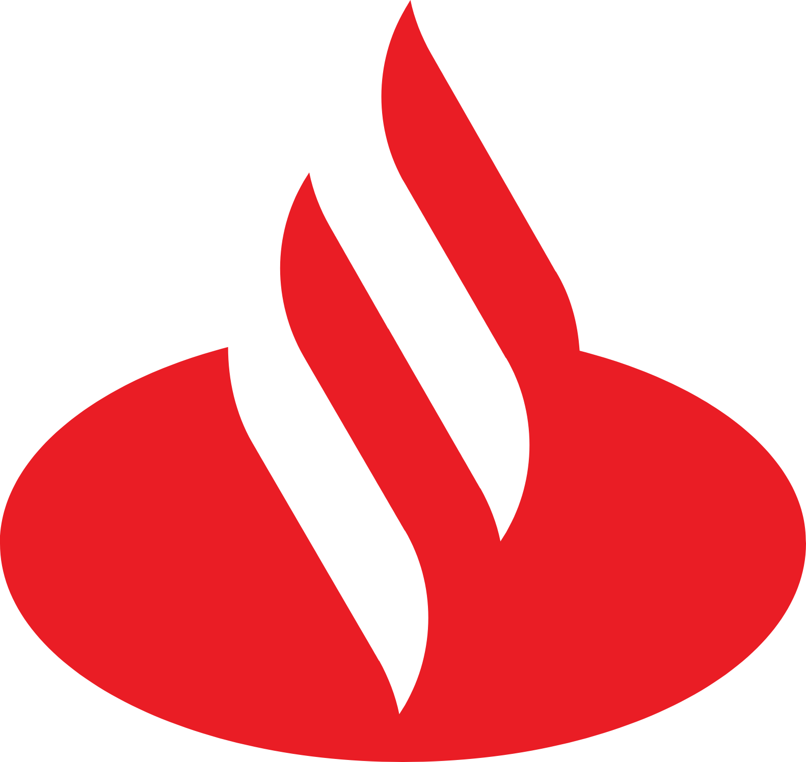 Banco Santander México logo (PNG transparent)