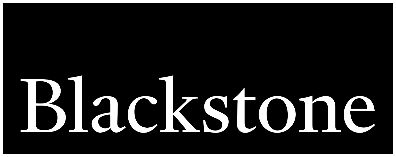 Blackstone Group logo pour fonds sombres (PNG transparent)