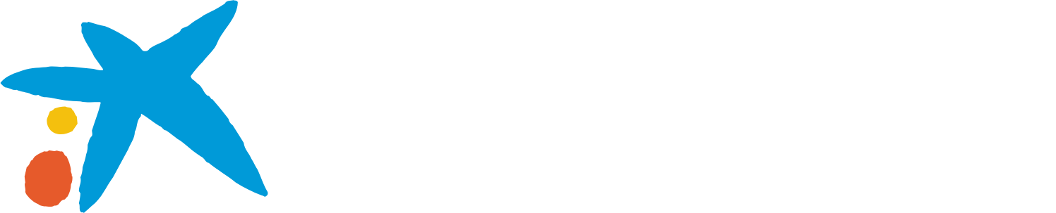 CaixaBank logo fulle size on a dark background (transparent PNG)