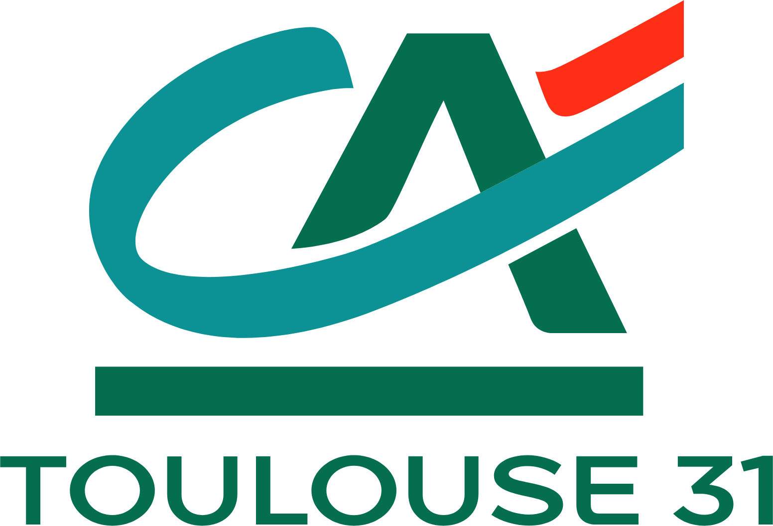 Credit Agricole Mutuel Toulouse 31 logo large (transparent PNG)