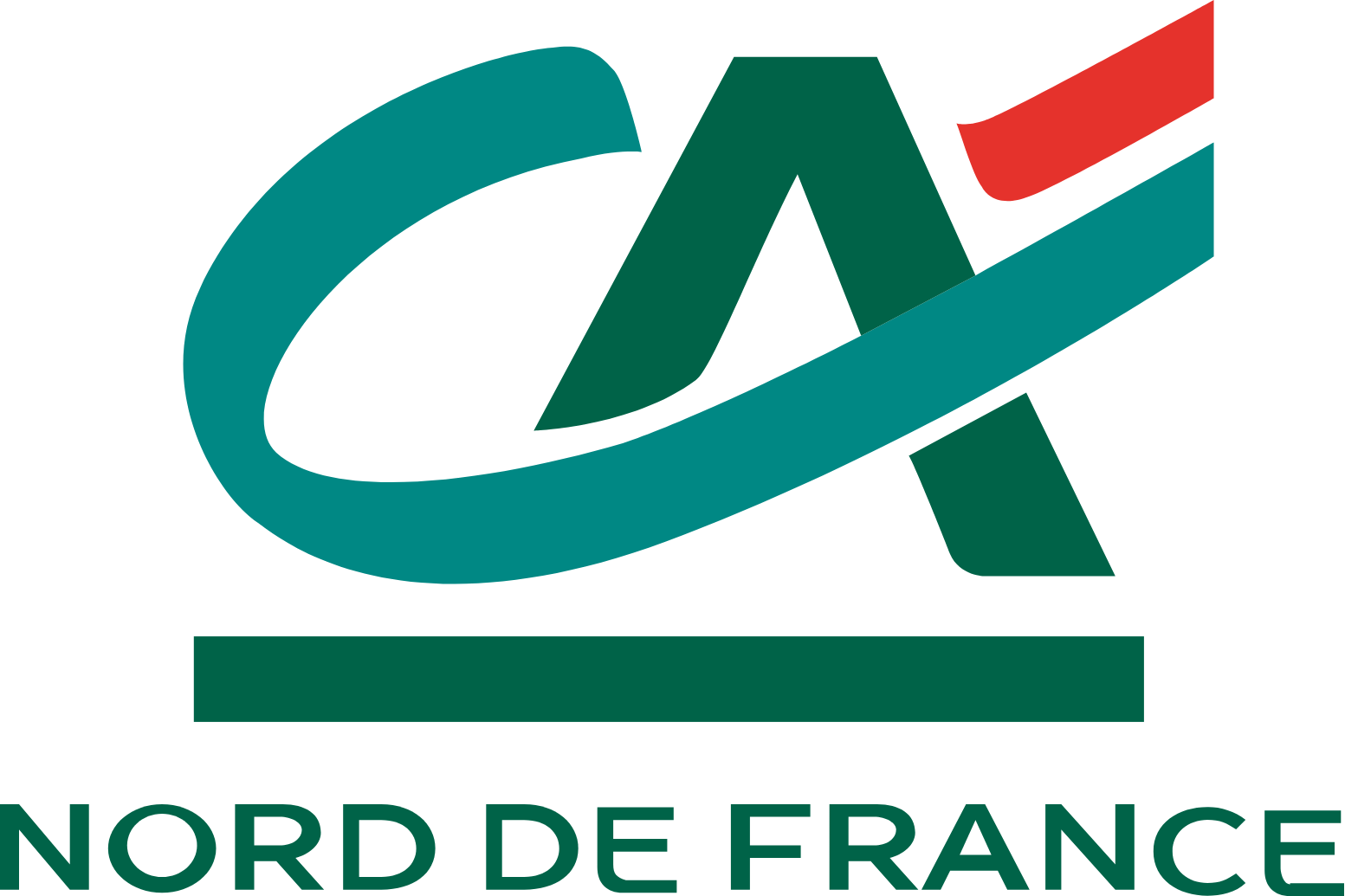 Caisse Régionale de Crédit Agricole Mutuel Nord de France logo large (transparent PNG)