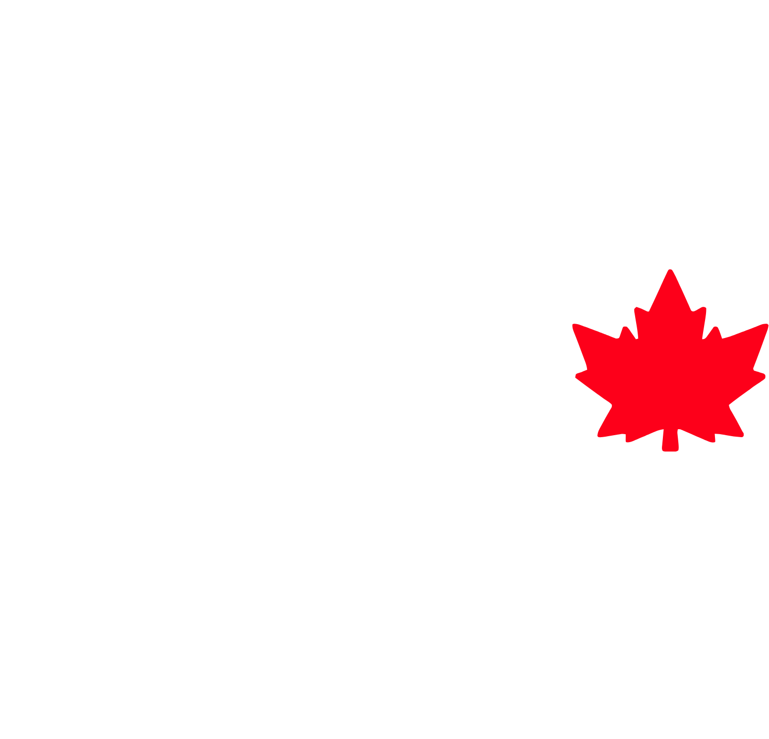 Canada Packers logo pour fonds sombres (PNG transparent)